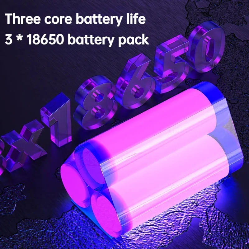 9-Core 395nm UV Flashlight Type-C Rechargeable Black Light Torch Portable Ultraviolet Lamp For Pet Urine Detector Money Check view 5