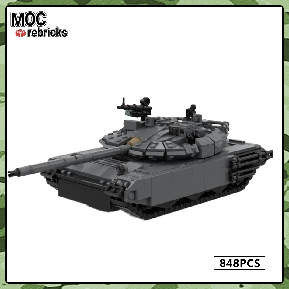 WW2 Military Vehicle Series T-80 BVM Tank Building Block DIY Model Puzzle Originality Collection Experts Brick Toys Xmas Gifts