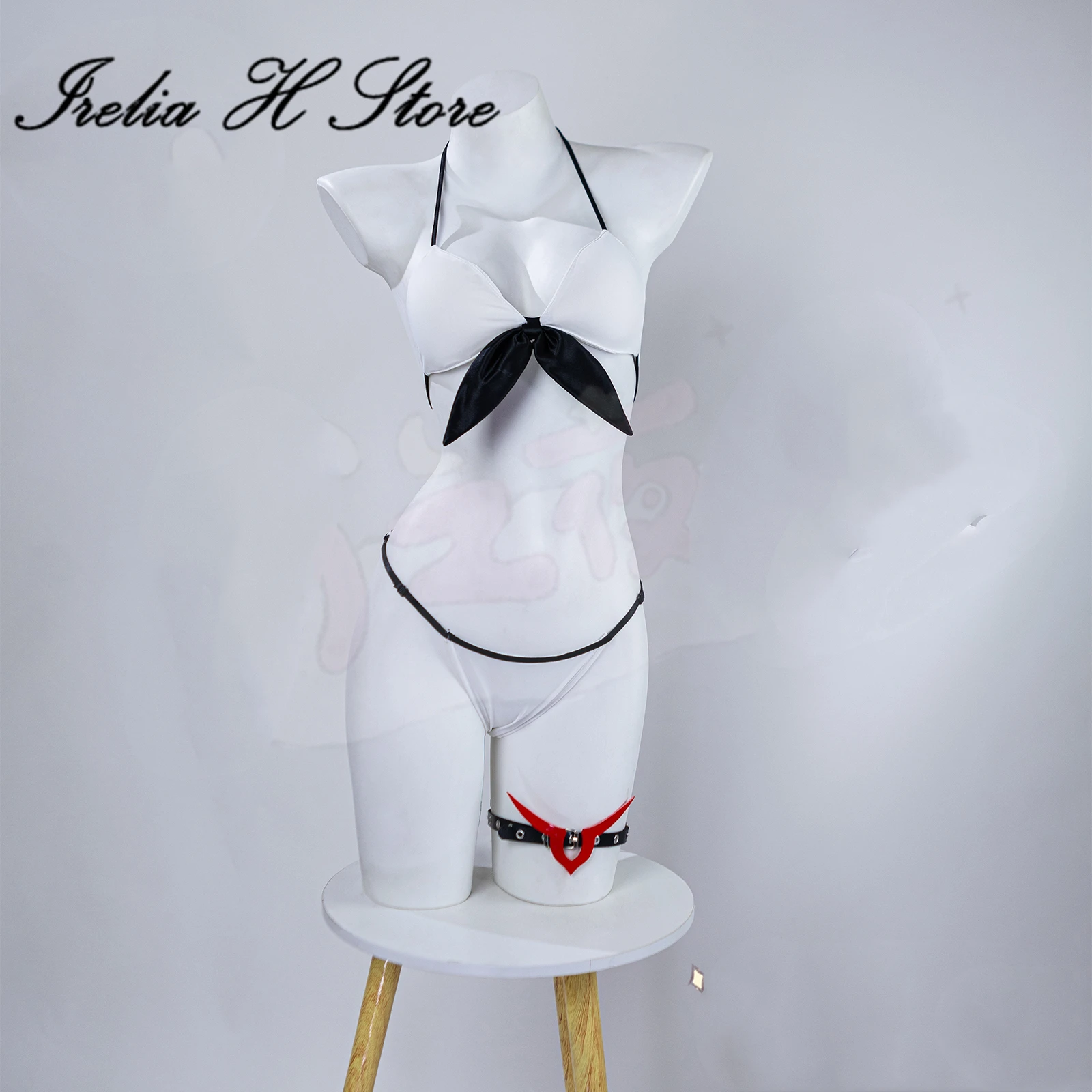 Irelia H Anime CG CC ملابس السباحة التأثيرية ملابس داخلية مثيرة للبالغين ملابس سباحة صيفية مع قبعة