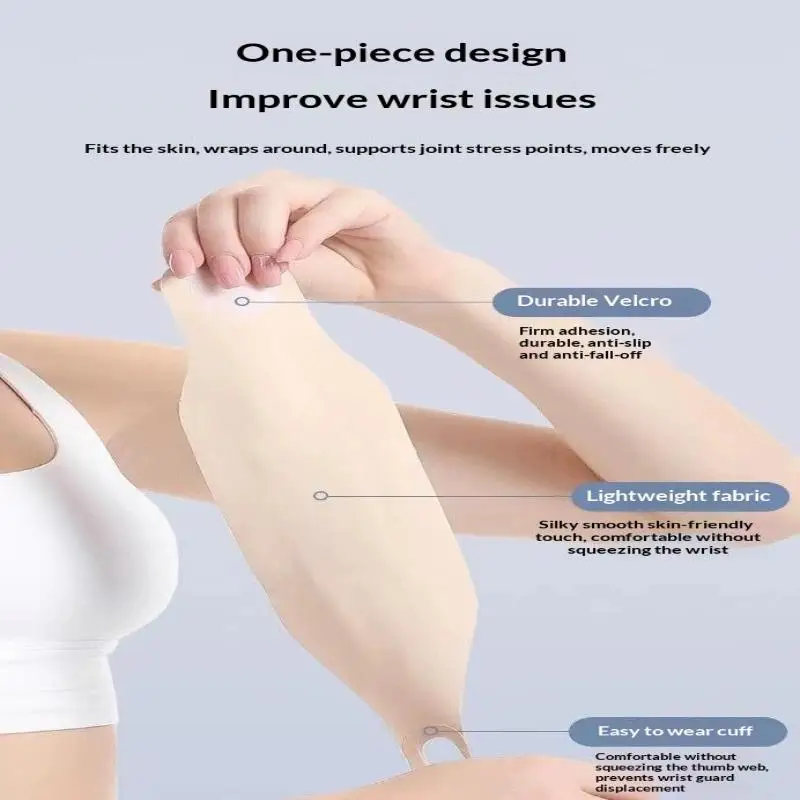 Elastisches Handgelenkband, Handgelenkbandage, Kompressionsbandage, dünne Handgelenkbandage, Handgelenkstütze für Badminton und Tennis, Handgelenkstütze mit Daumenstütze, Handschuhe, Handflächenschutz. – Detail 4