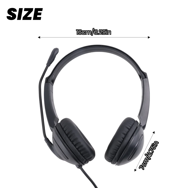 Гарнитура USB-гарнитура для конференций Компьютерная гарнитура Микрофон ПК Стереогарнитура для звонков Шумоизоляция, защита от усталости