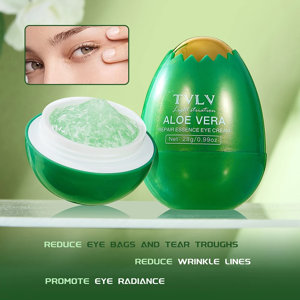 

Aloe Vera Moisturizing Eye Cream Tightening Llifting Eye contour Reduce Eye bags dark circles removal Eye Care Serum skincare