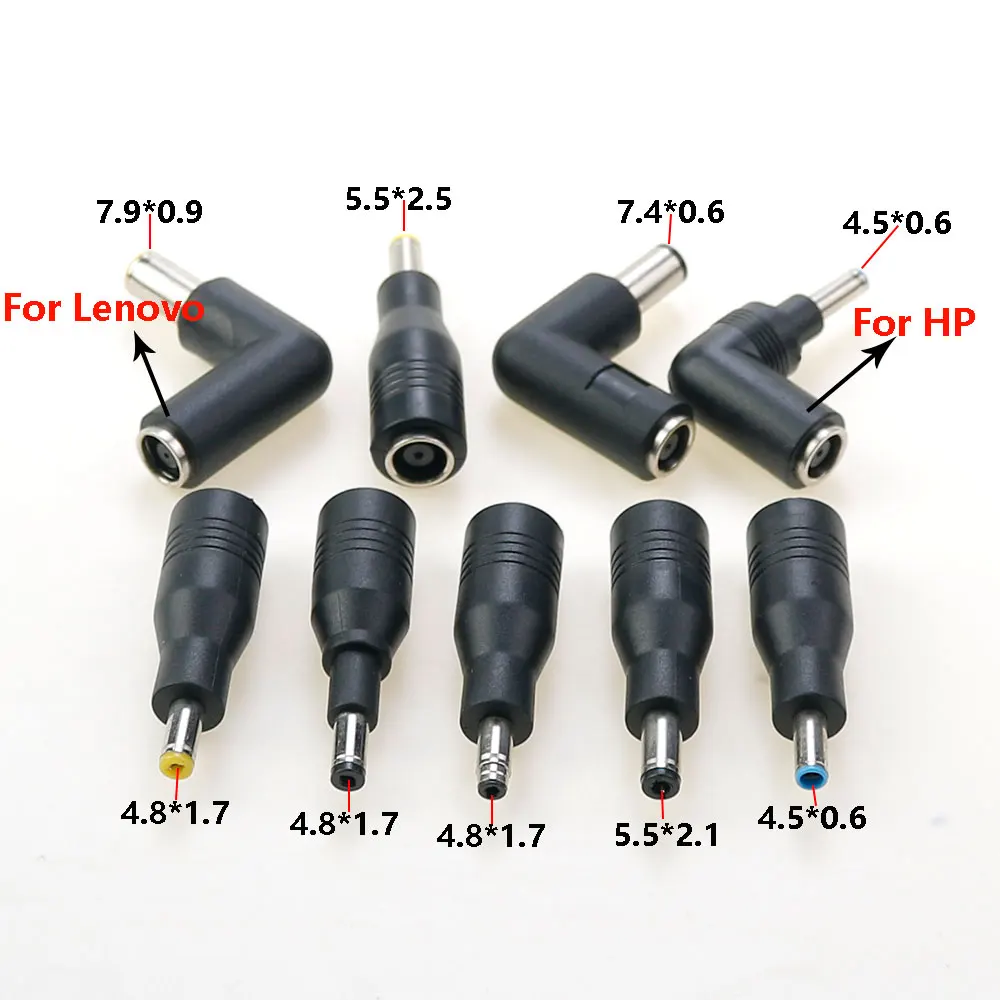 DC 7.9 Male to Female 5.5*2.5 Power Adapter 7.4 Female to 4.5*0.6 4.8*1.7 5.5*2.1 Male 7.4*0.6 to 4.5*0.6mm Male For HP Lenovo