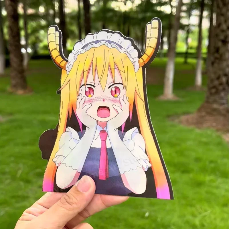 Miss Kobayashi's Dragon Maid Tohru Motion Suitcase Stickers Anime Waterproof Decals Car Laptop Refrigerator Sticker Toy Gift