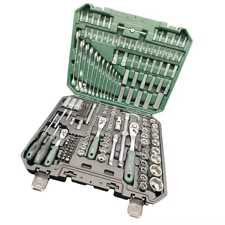 216pcs Hand Tools Set Box 24 Teeth Ratchet Wrench Socket Professional Herramientas Mechanical Spanner Car Mechanics Tool Sets