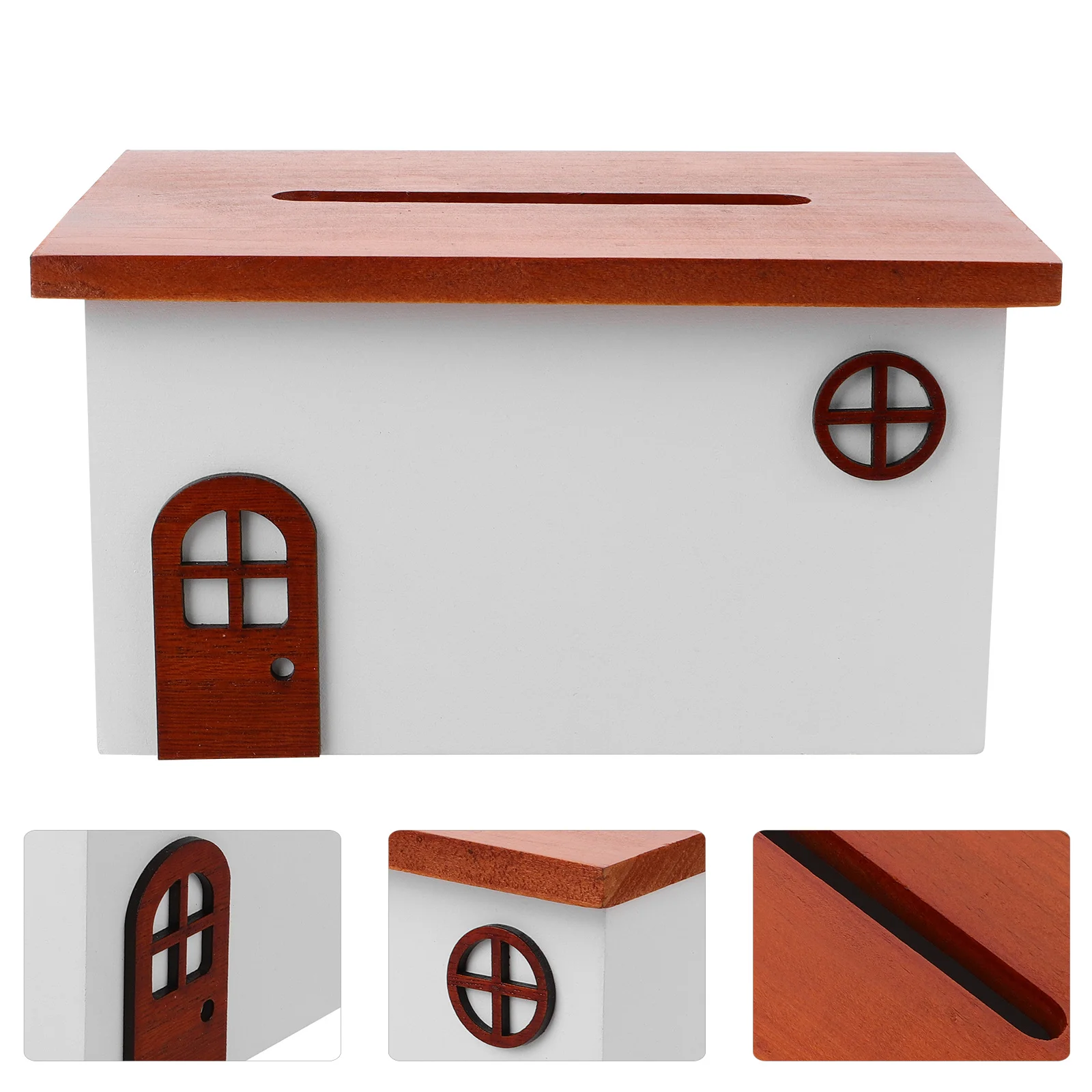 

Tissue Box Holder Large Capacity Rectangular Desktop Organizer For Home Office Bedroom Napkin Storage Case Paper Towel Dispenser