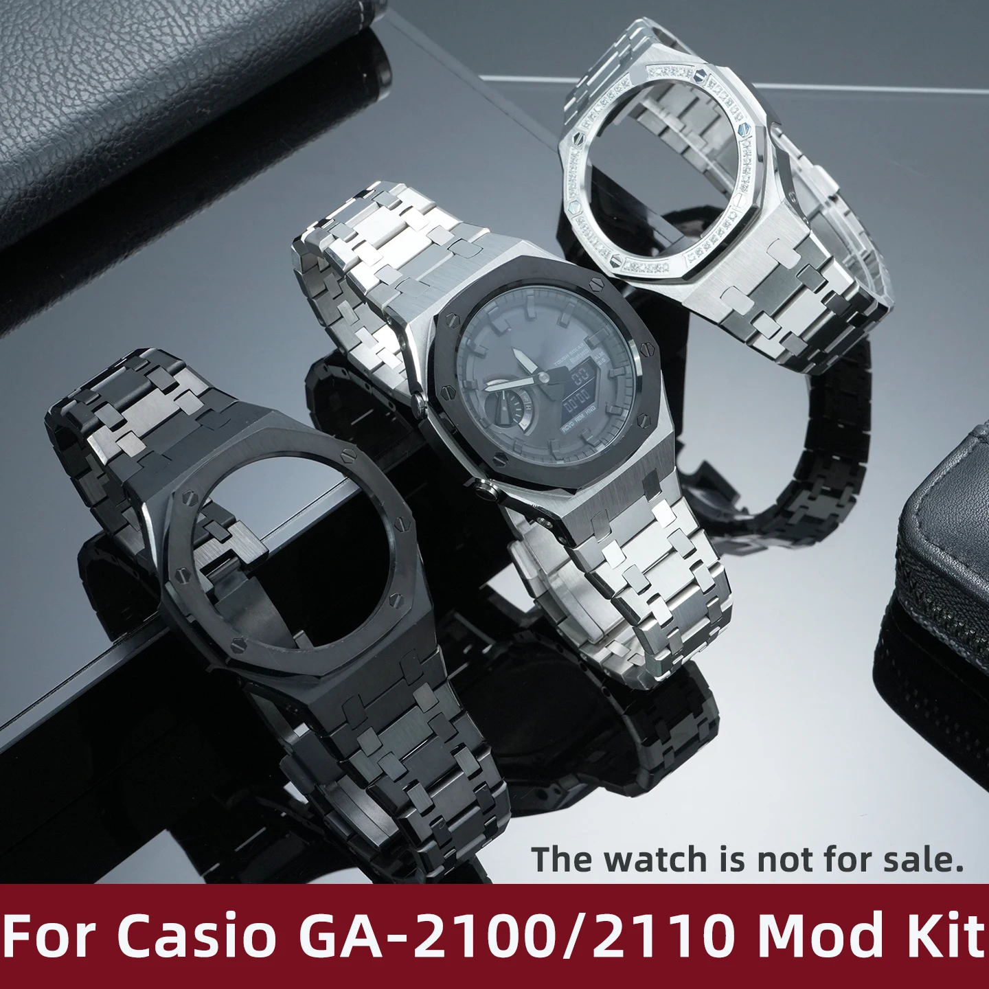 

Комплект для модификации часов GA2100 для Casio G-SHOCK GA-2110 GA-2100 GA-B2100: модифицированный ремешок и корпус из цельной нержавеющей стали