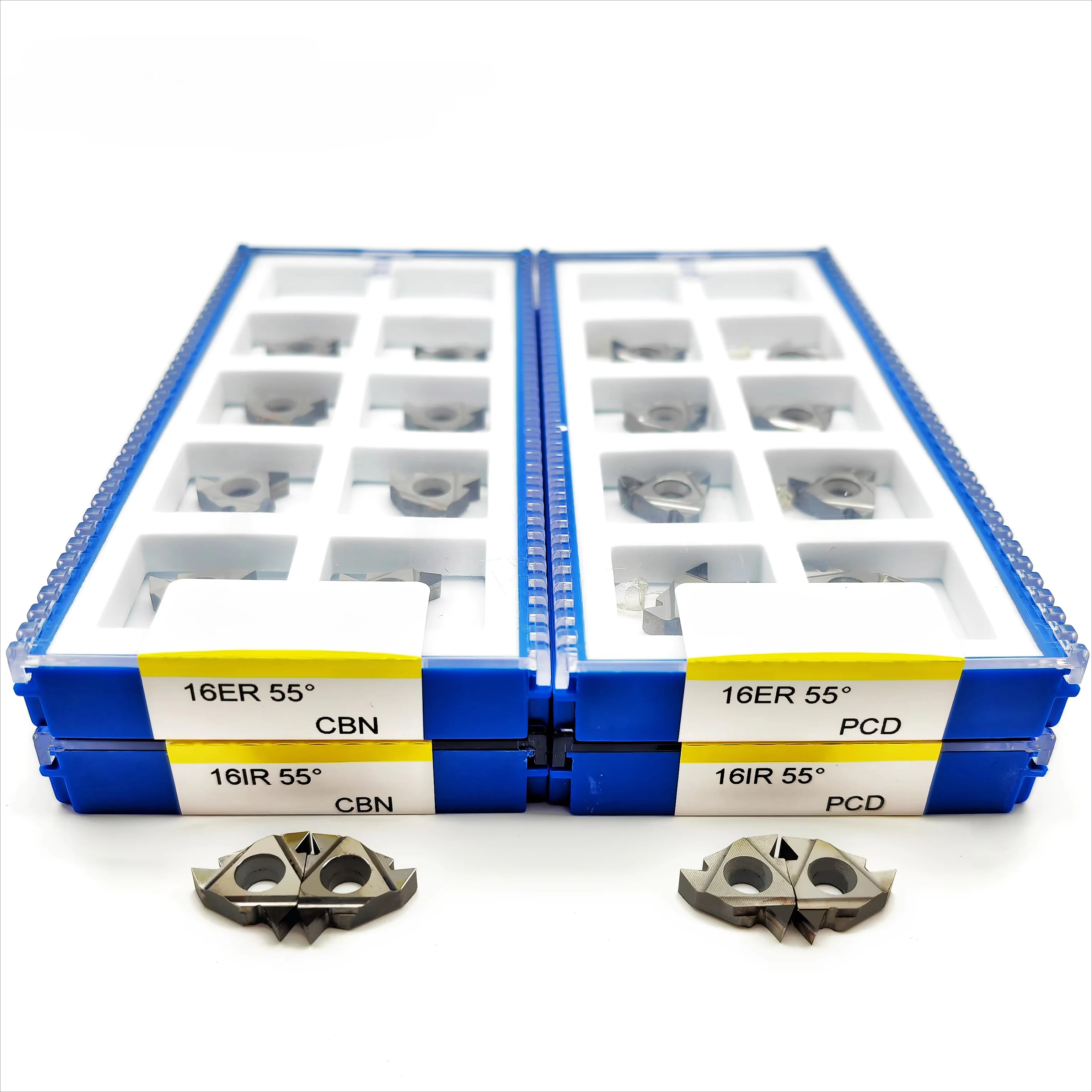 10pcs Diamond Threading Inserts 10pcs  11ER/16ER/11IR/16IR AG55/AG60 PCD CBN CNC Lathe Tool Blades