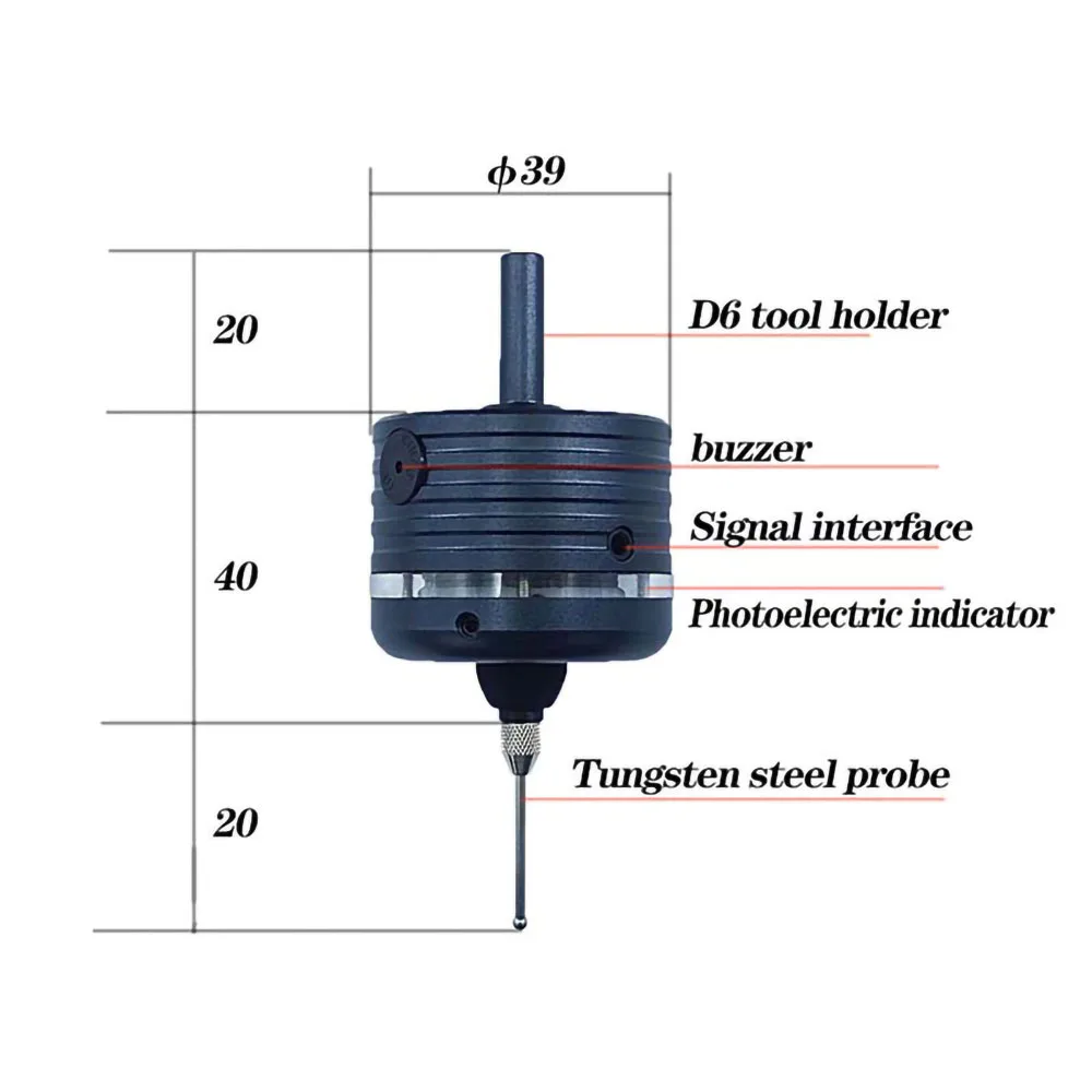 

CNC V5 V6 0.005Μm 3D Touch Probe Edge Finder Kits To Find The Center Desktop CNC Probe For Mach3 And Grbl