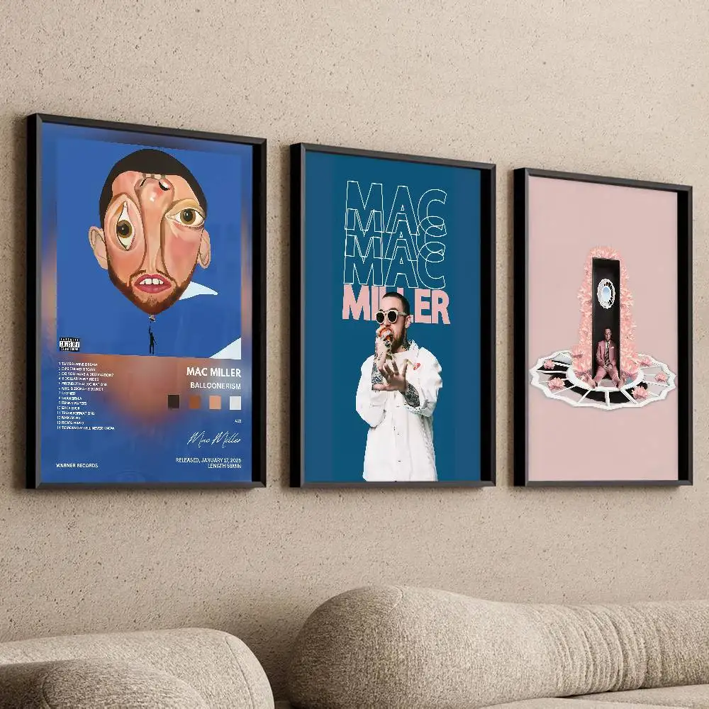 Плакат Mac Miller, самоклеящаяся художественная водонепроницаемая бумажная наклейка, кофейня, бар, комната