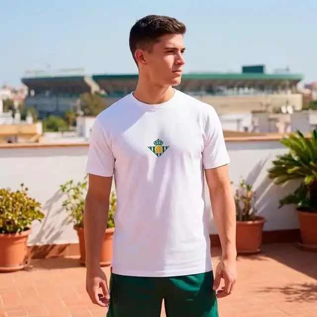 2026 New Retro Royal Betis Pure Cotton T-shirt Quick Drying Breathable Family and Child Wear