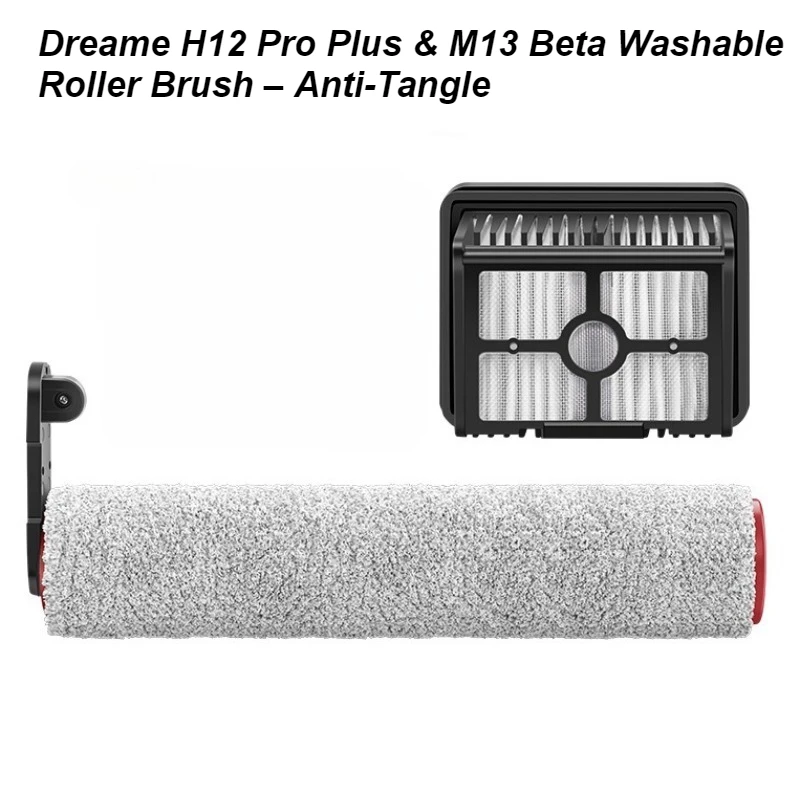 

Dreame H12 Pro Plus & M13 Beta Washable Roller Brush – Anti-Tangle, OEM Compatible Floor Cleaning Brush