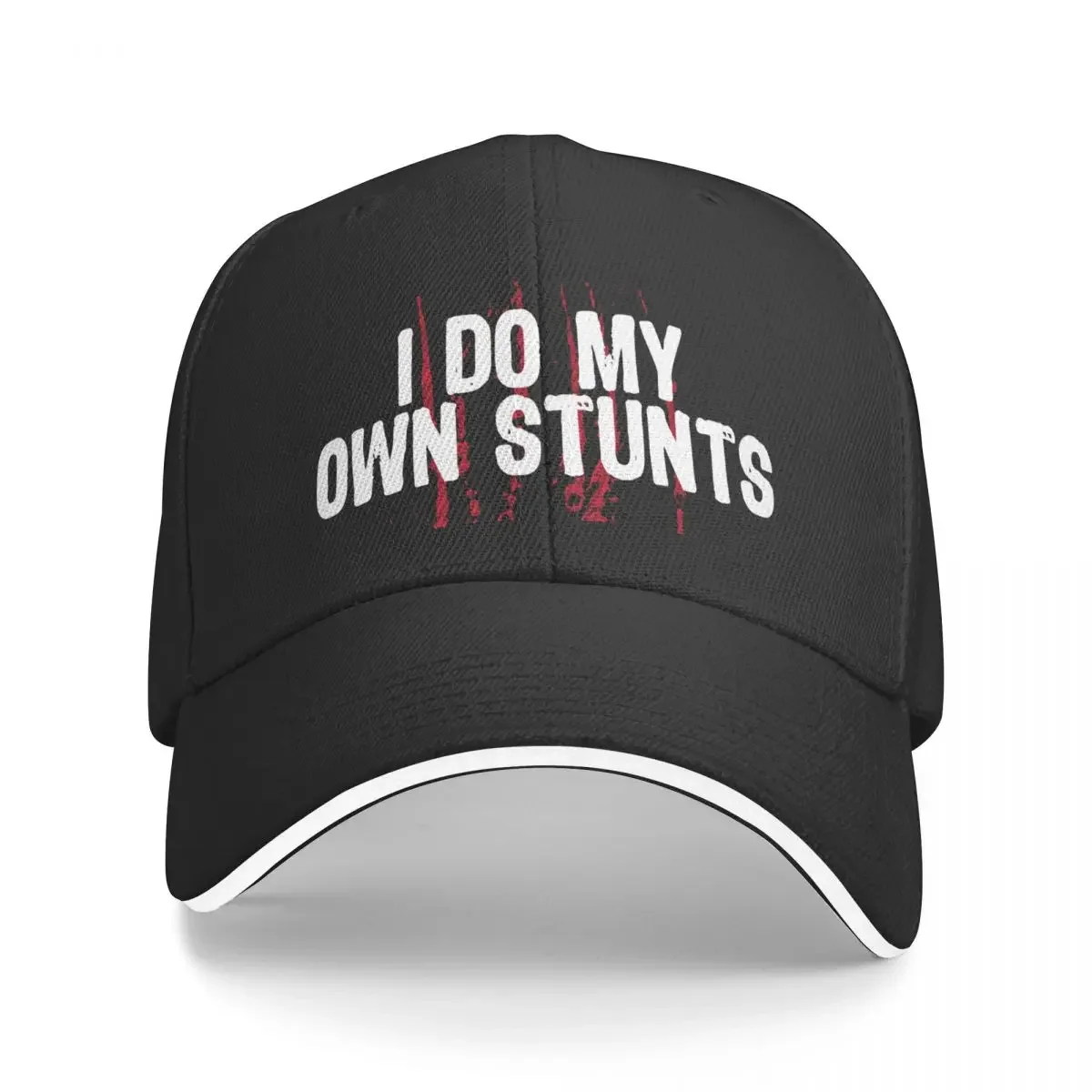 I Do My Own Stunts Get Well Gifts Funny Injury Funny Baseball Cap Beach Outing derby hat Wild Ball Hat Hood For Men Women's