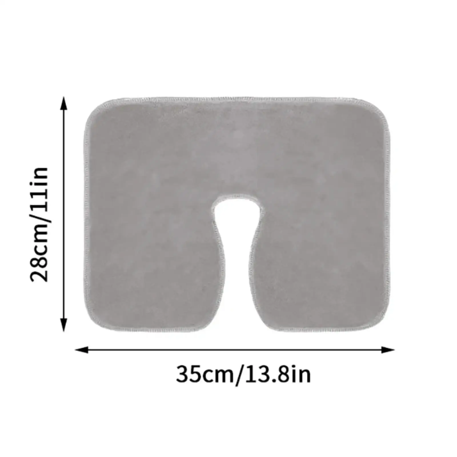 1PC Heart-Shaped U Face Perforated Massage Towel - Soft Fluffless Machine Washable Durable for Spa Beds/Tables & Beauty Parlors