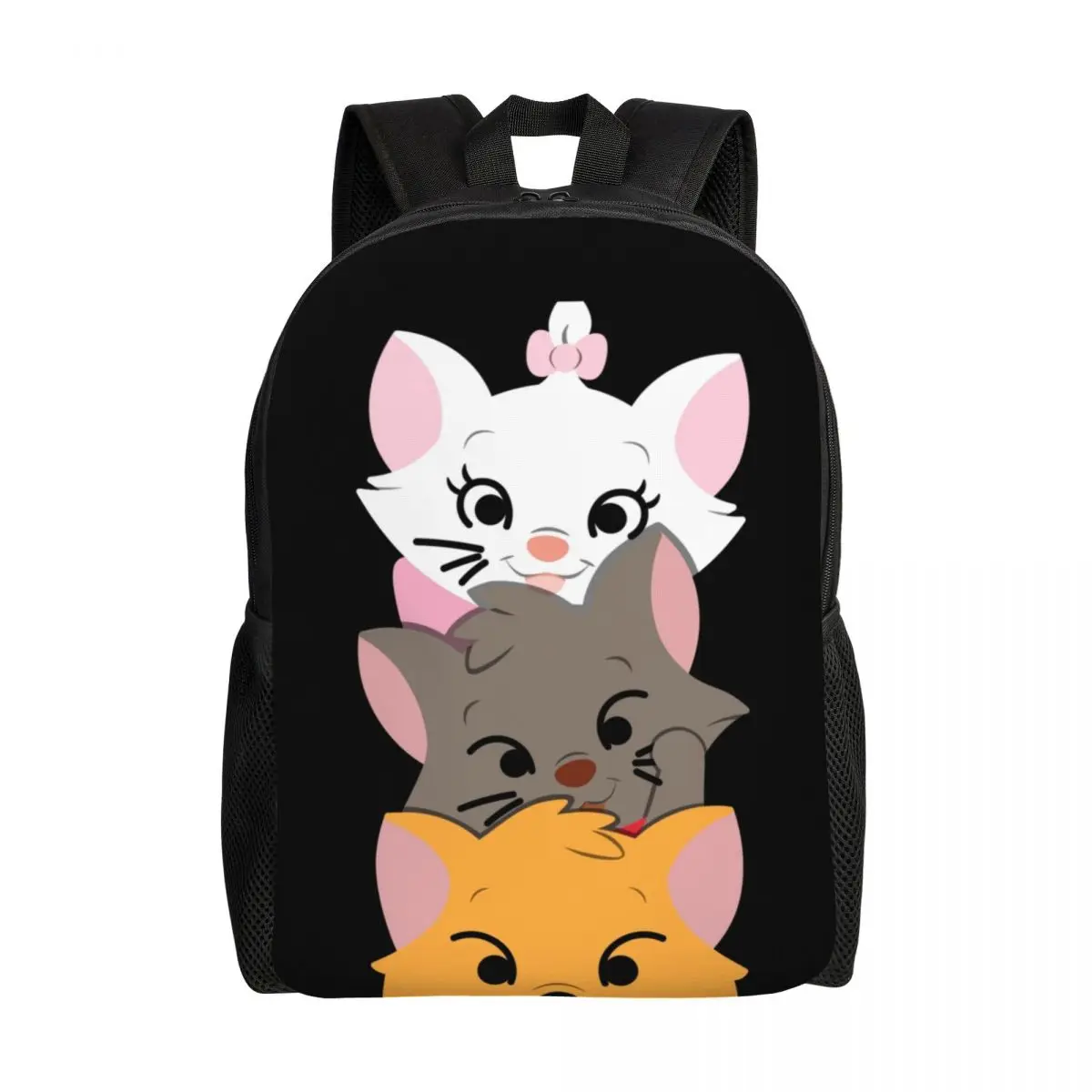 

Custom Funny Marie Cat Backpack Men Women Casual Bookbag for College School Cartoon Kitten Film Bags