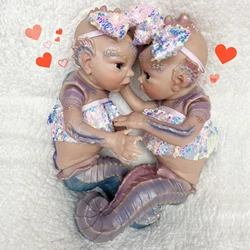 45cm Hippocampus Reborn Doll Painted Skin Handmade Soft Touch Feeling Customize Reborn Dolls Visible Skin Muñecas reborn