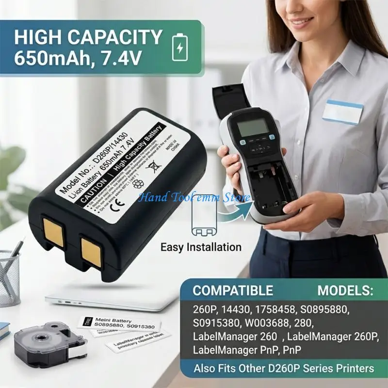 H37F Universal 650mAh Replacement Lithiums Cell For Machines Quick