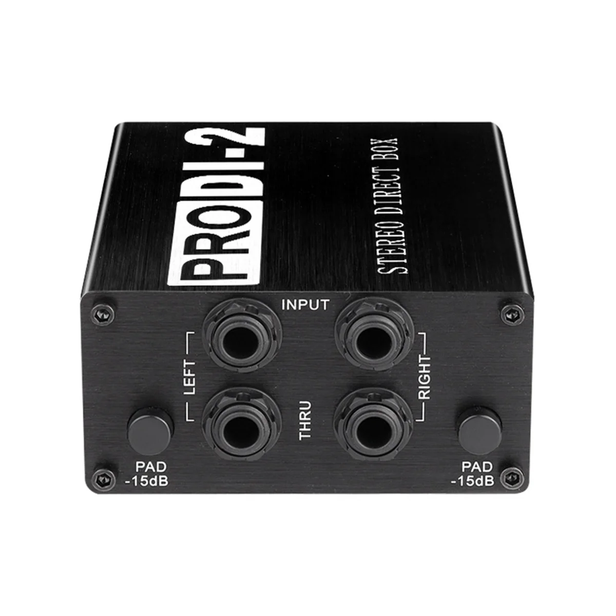 ProDI-2 Passive Stereo Direct Box Audio DI Box Direct Injection Box Low Noise Guitar Bass DI 2 Channel Audio Converter