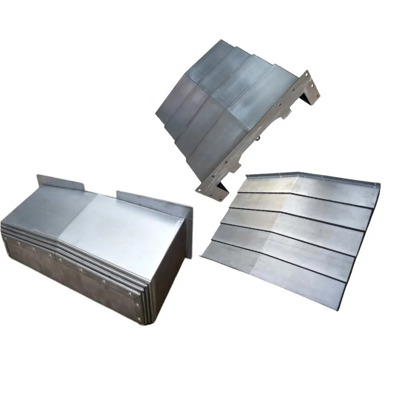 CNC Machine Cold / Stainless Steel Accordion Dust Cover Bellows Type Protective Telescopic Cover Protective Armor