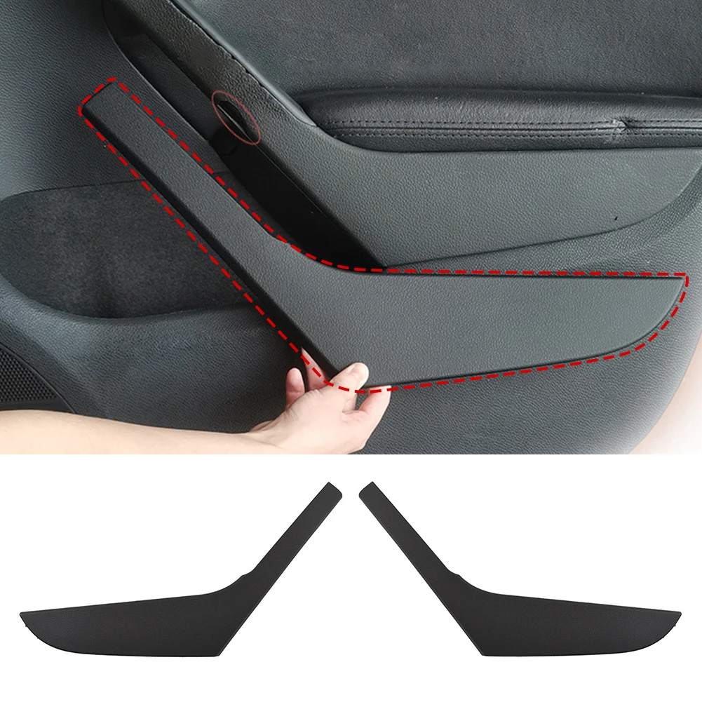 Car Interior Door Black Left Right Handle Cover Trim for VW Golf 6 MK6 2009 2010 2011 2012 2013 5K4868039A 5K4868040A