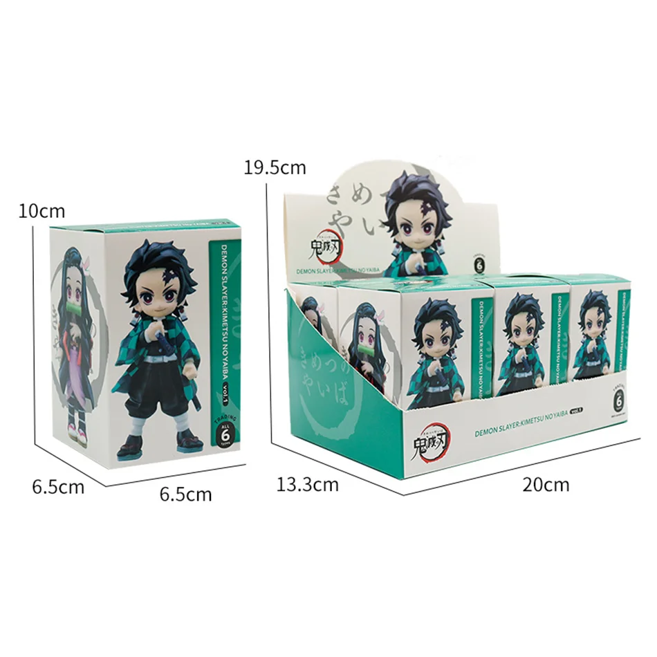 Bushiroad Palverse D emon Slayer: Kimetsu No Yaiba, figurine de dessin animé, boîte aveugle Vol.1, jouet d'ornement, cadeau