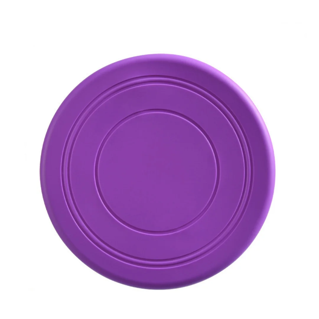 Pet dog toy silicone Frisbee in large dog training children outdoor bite resistant floating saucer