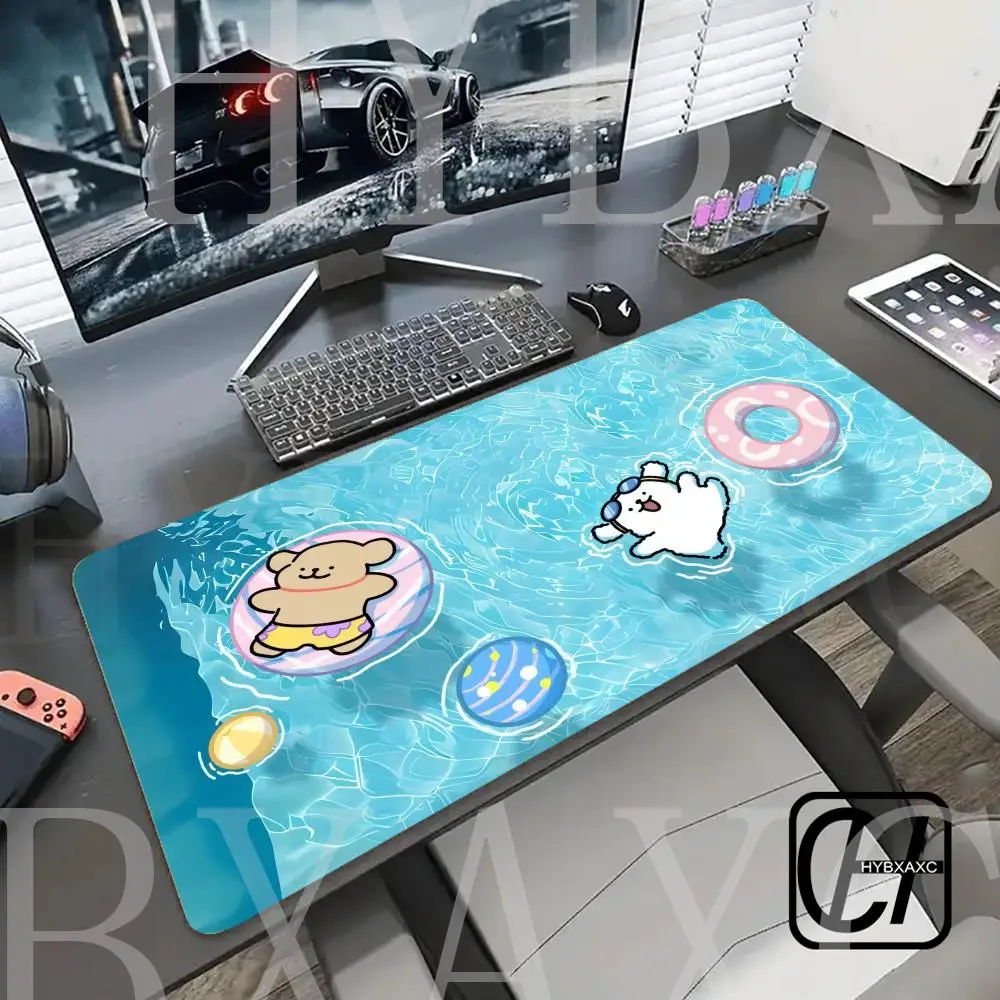 

HD Cartoon Line Dog Maltese mousepads Non-slip Lockedge Office Student HYBXAXC Thickened Large Writing teclado mouse pad Cushion