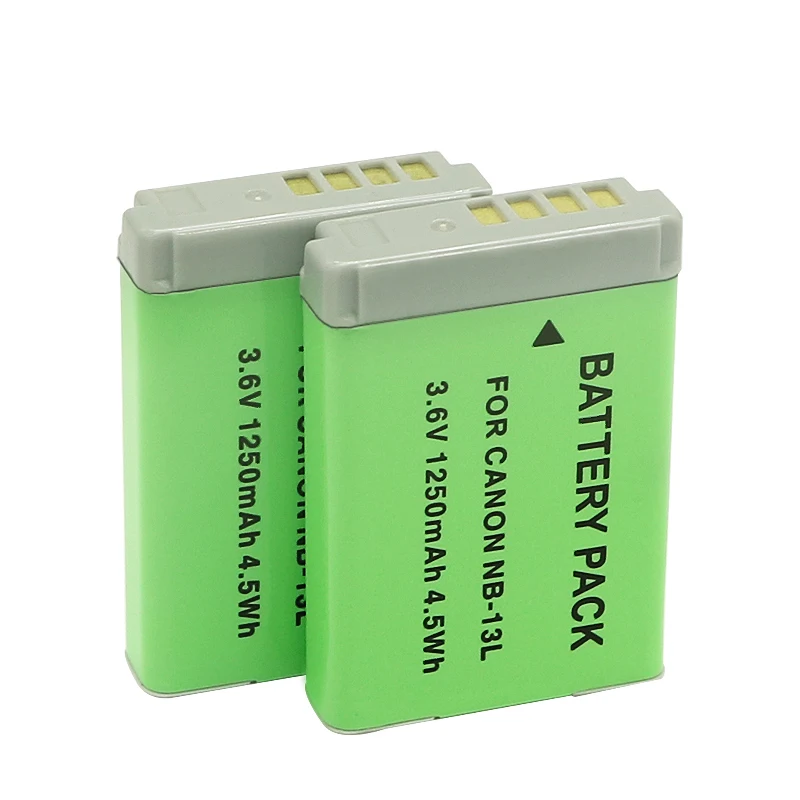 

1250mAh NB-13L NB13L NB 13L Battery Pack for Canon G7X3 G7X2 G5X G9X SX720HSSX620 SX730 Mark II X Mark III