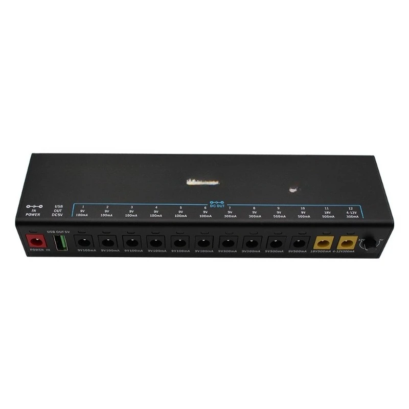 

12 DC output effector power supply with USB output