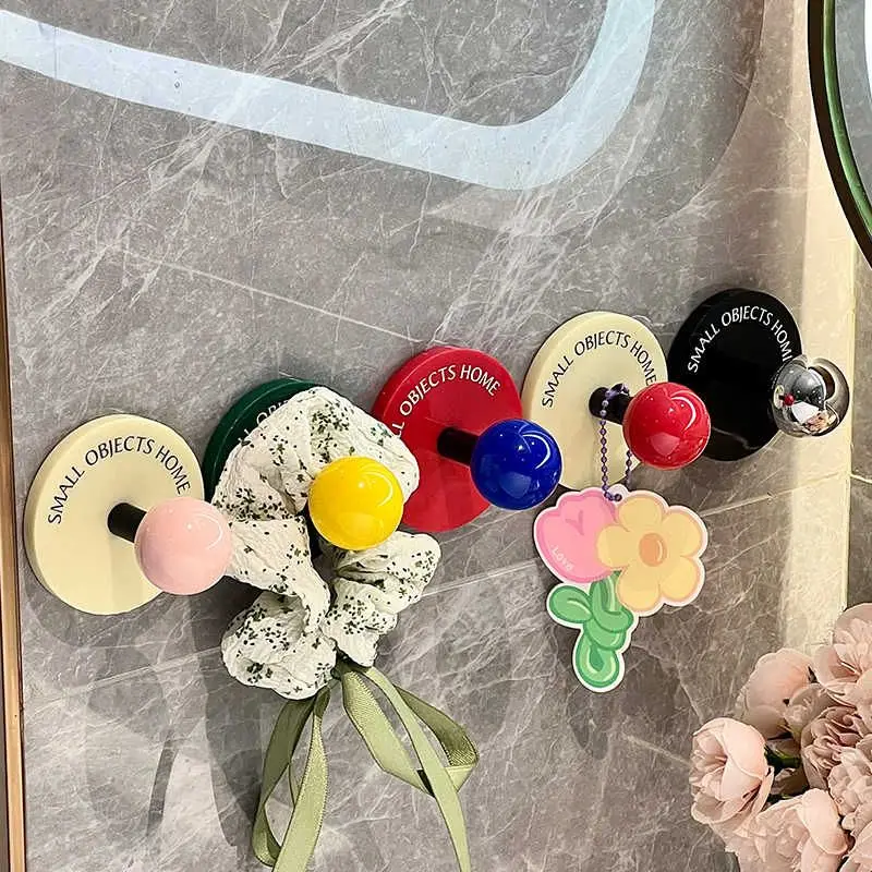 seamless-door-hook-dormitory-clothes-hanging-device-2024-new-dopaamine-round-ball-hair-tie-necklace-hairband-storage-organizer