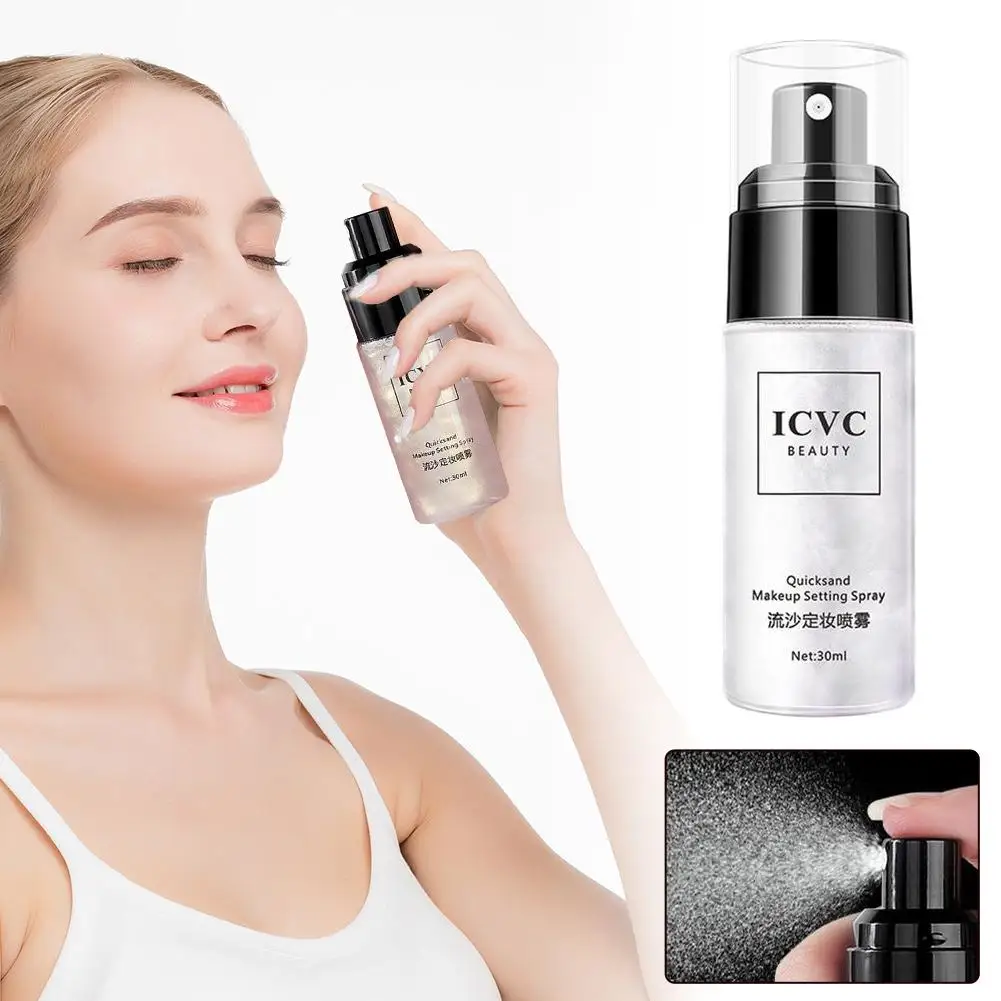 Glitter Makeup Setting Spray Moisturizing Lotion Hydrate Oil Control Long-lasting Make Up Natural Matte Refreshing Quick Fixer