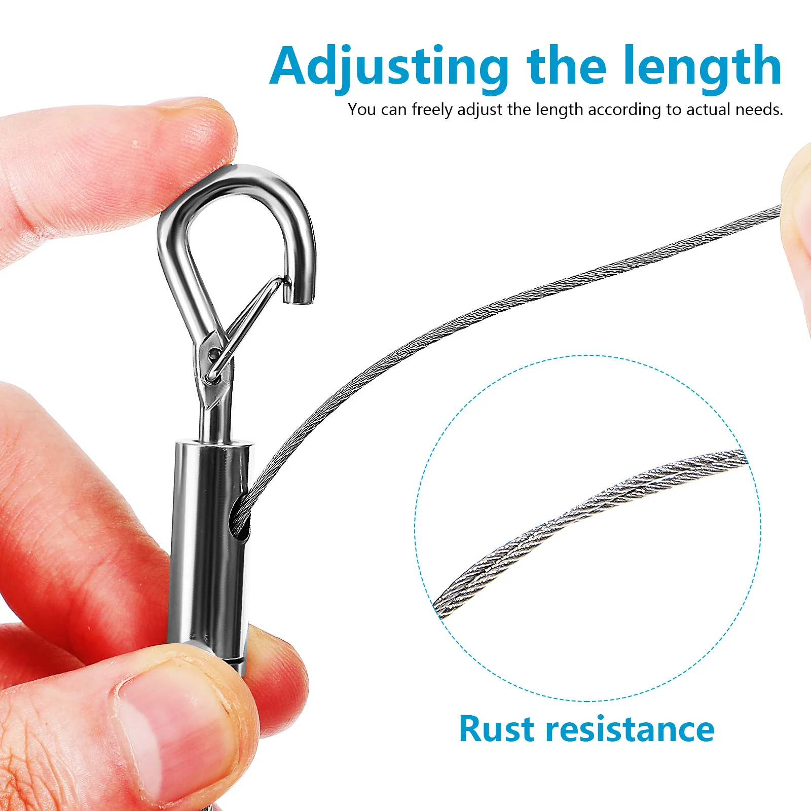 

Heavy Duty Stainless Steel Wire For Frames Mirrors Curtains Clotheslines Strong Picture Hanging Rope Hook Home