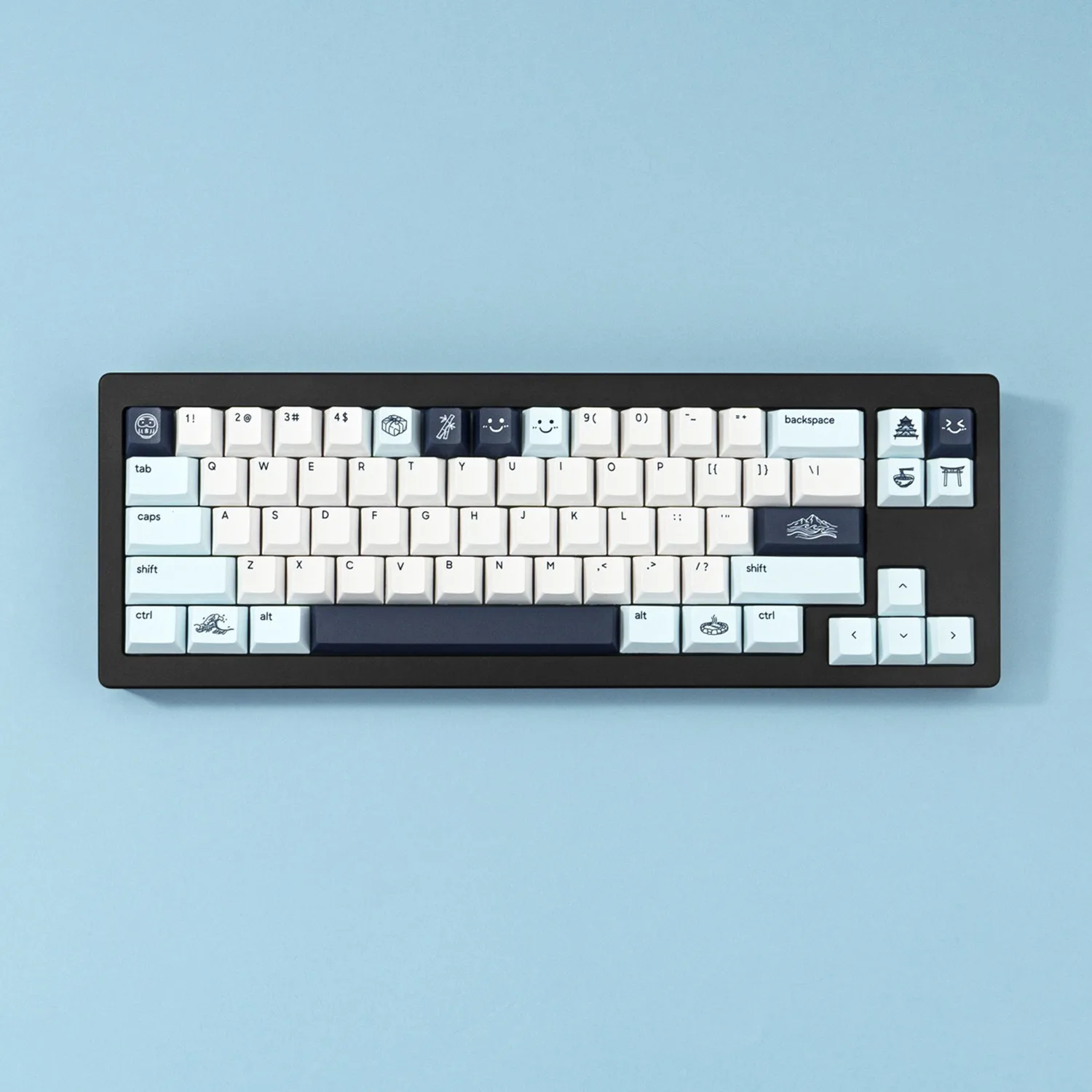 

Кейкапы с тематикой Канагавы, PBT-кейкапы оригинальной высоты с пятисторонней сублимационной печатью, кастомные кейкапы для механической клавиатуры