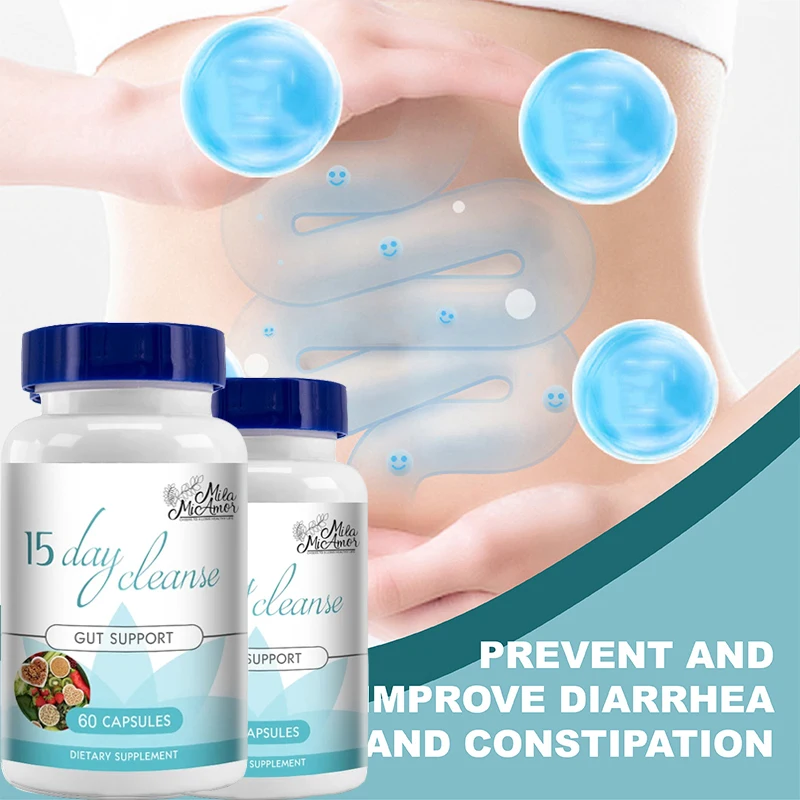 1 bottle of colon melting cleansing capsule for overall colon, digestive regulation, and intestinal health