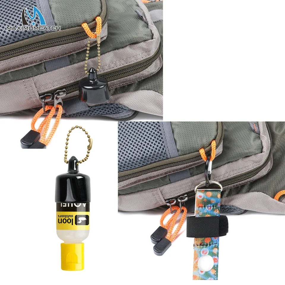 MAXIMUMCATCH Ultralight Fly Fishing Floatant Bottle Holder Aluminum Cloth Plastic Bottle Clip - Fishing Tool Accessory - view 6