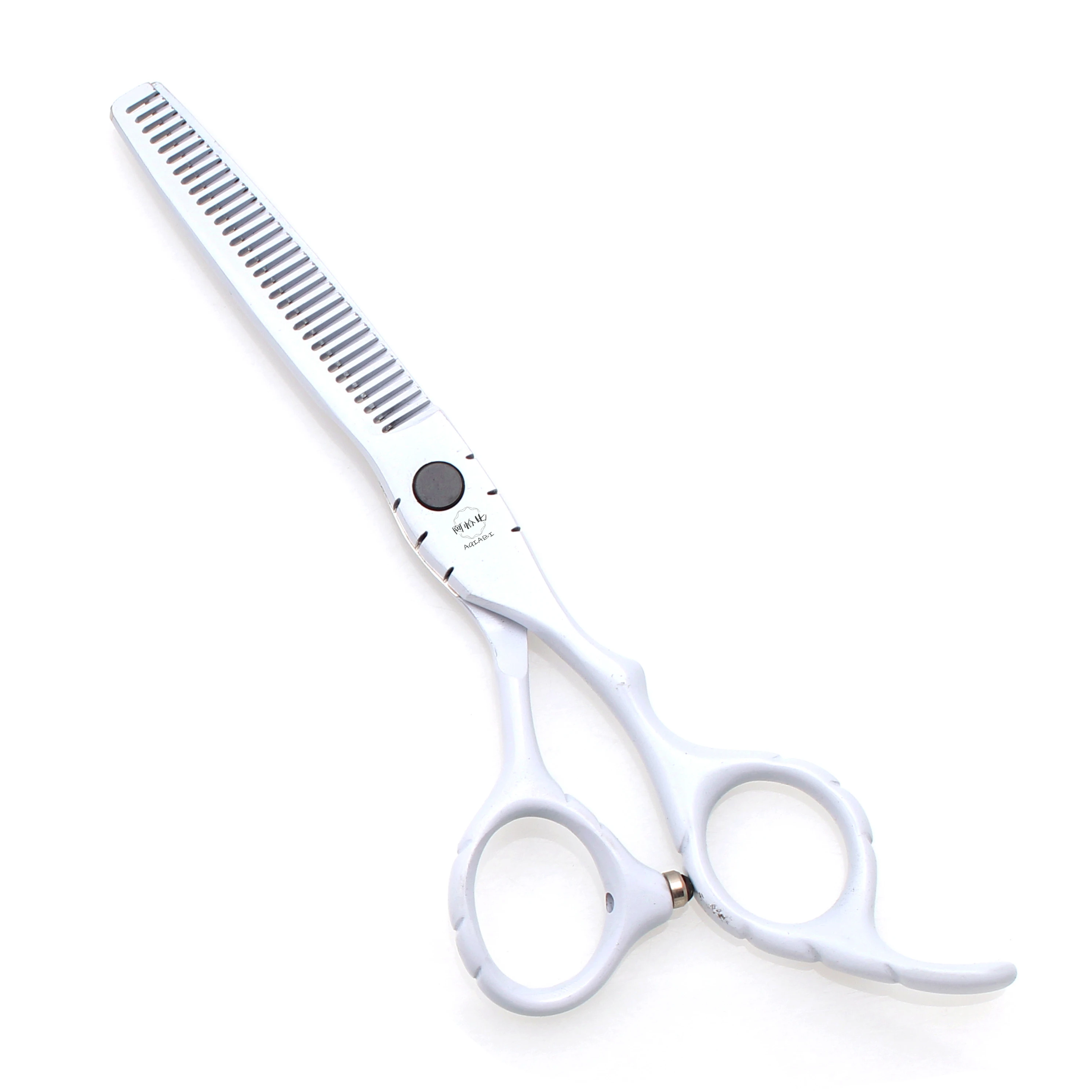 Professionelle Friseurschere 5,5" 6" AQIABI Japan Edelstahl Effilierschere Friseursalon Haarschneideschere Rot A1010 – Detail 6
