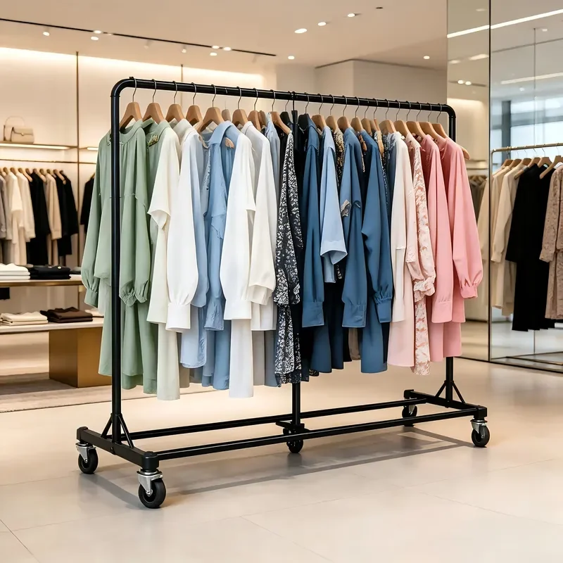 Z Rack Stainless Steel LED Lit High Quality Clothing Rack for Retail Stores New