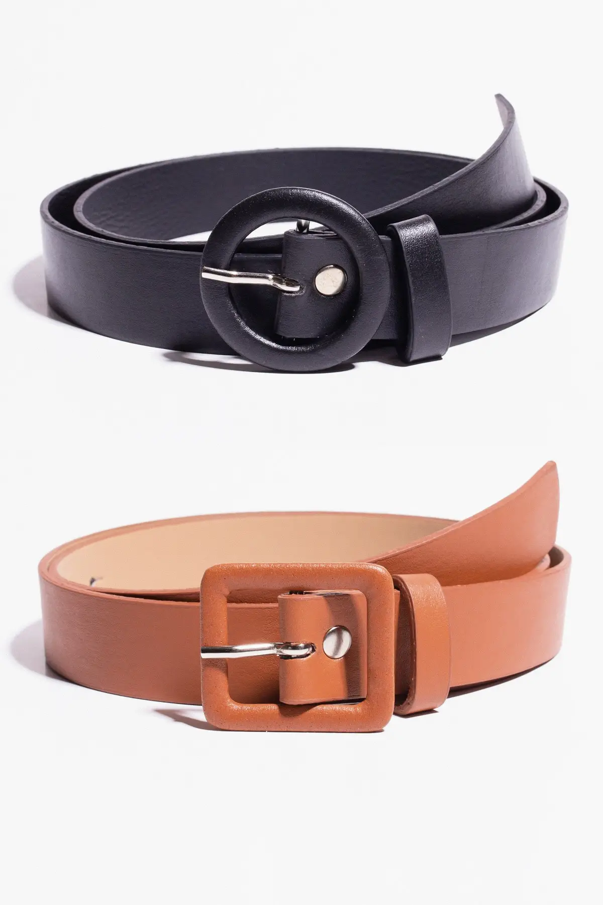 Women's Brown-black 2gang Belt Trend Fashion Women 'S Belt Special Production Women 'S Belt