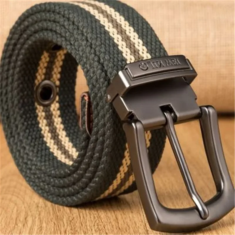 Weave canvas belt men military  workout Casual Jeans Brand Belt Young student needle Buckle-Belt Male Tactical waist Belt