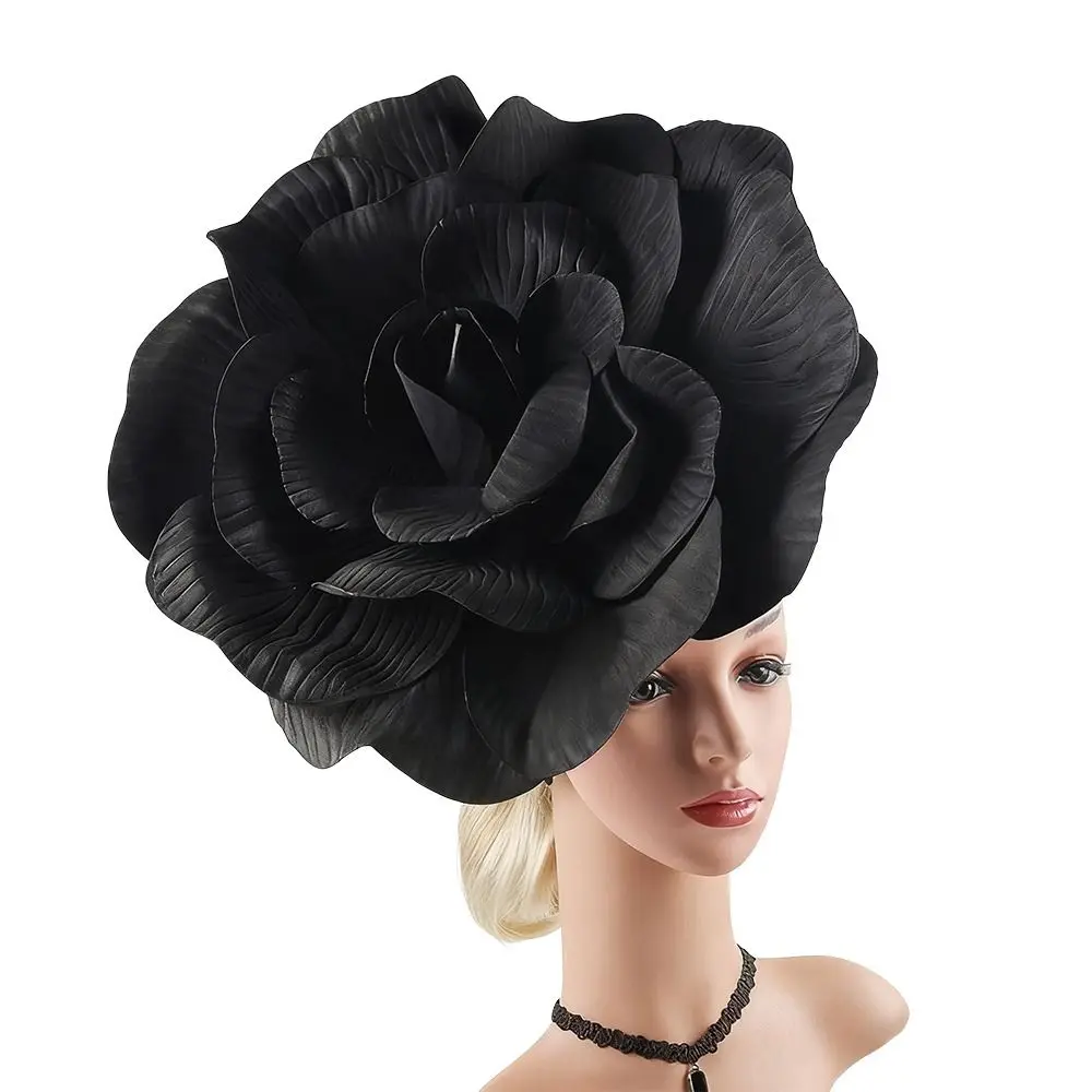 

Fashion Exaggerated Hair Band Large Flower Hair Clip Prom Headpiece Hair Accessories Women