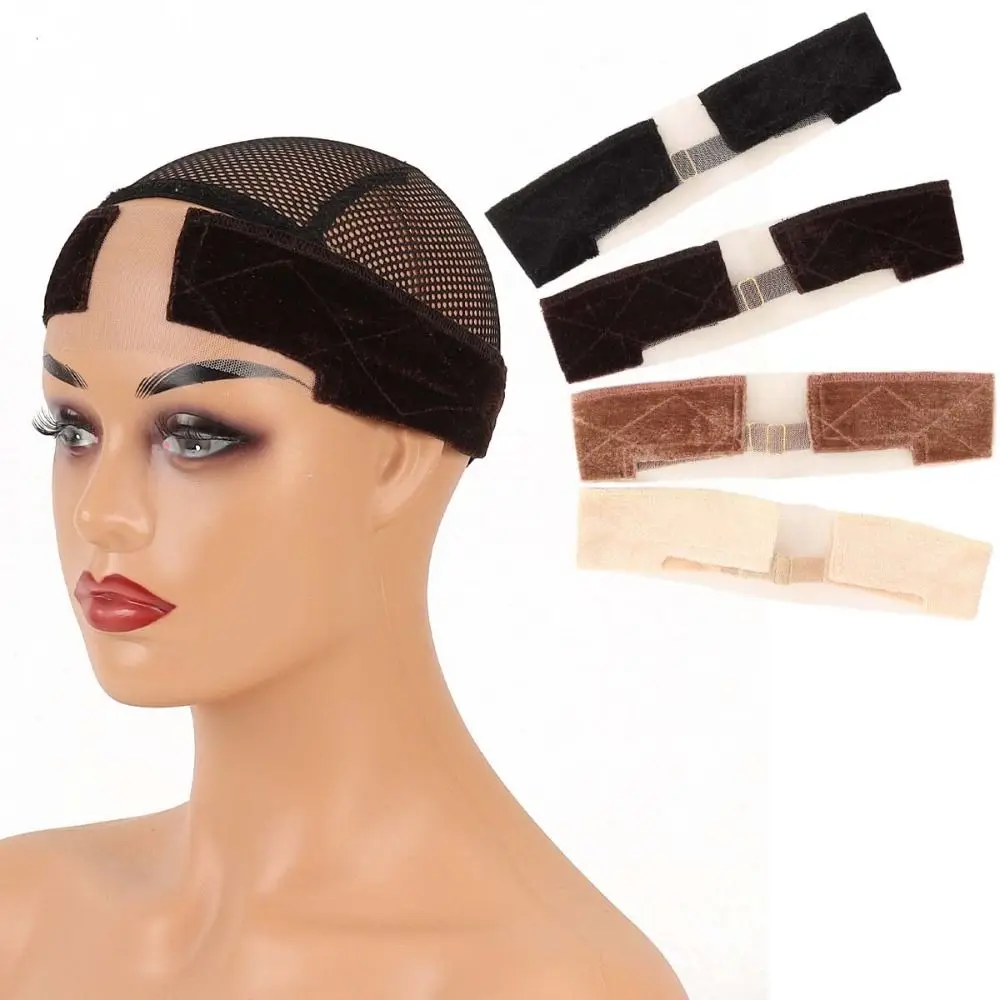 Invisible Non-slip Lace Wig Grip Velvet Adjustable Women Wig Grips Headband Elastic Bands Soft Grip Scarf Headband To Hold Wigs