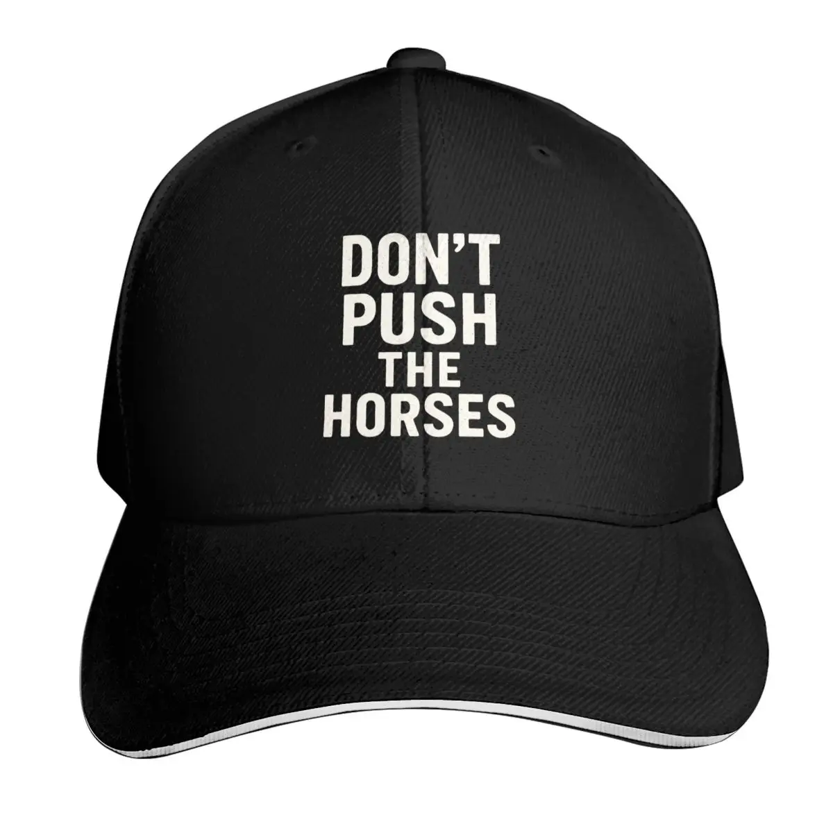 Don't Push The Horses Boxing Cap Fashion Casual Baseball Caps Adjustable Hat Hip Hop Summer Unisex Baseball Hats