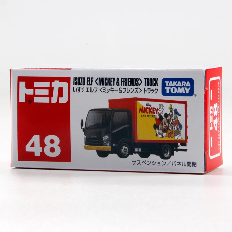 Takara Tomie Isuzu Elf Mickey Friends Truck Mini Motorvoertuig Model Gegoten Legering Auto Model Speelgoed Cadeau Voor Kinderen