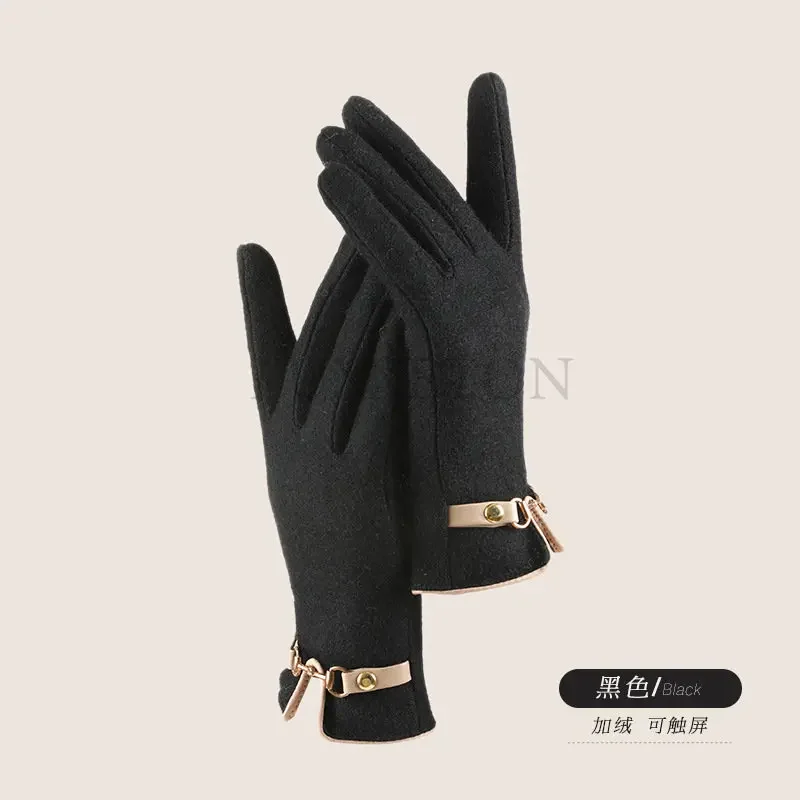 Warm Gloves For Women Touchscreen Touch Screens Comfortable Lined Anti-Slip Glove Winter Gloves Touch Screens Thermal For