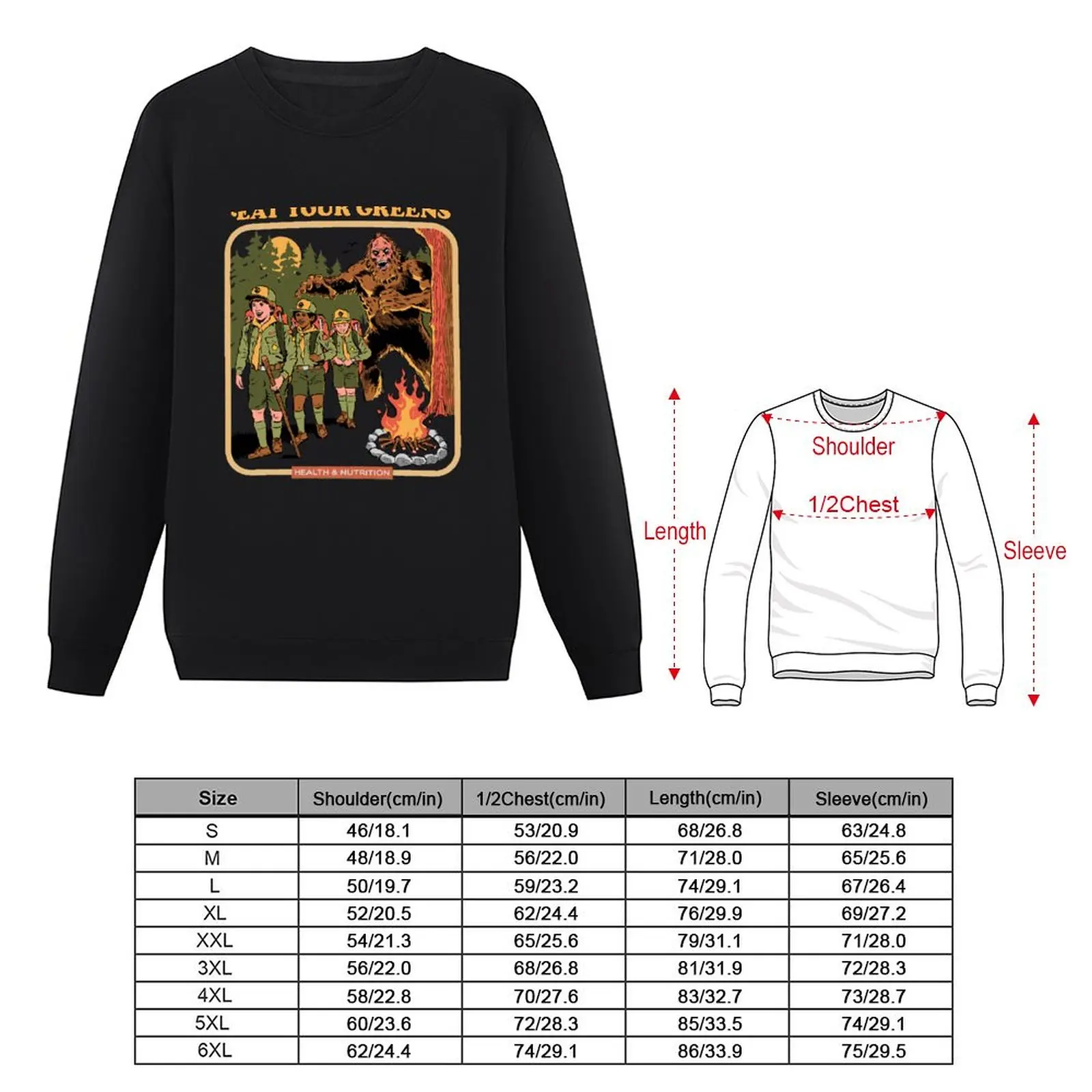 Eat Your Greens Sweatshirt male clothes mens designer clothes hooded sweatshirts