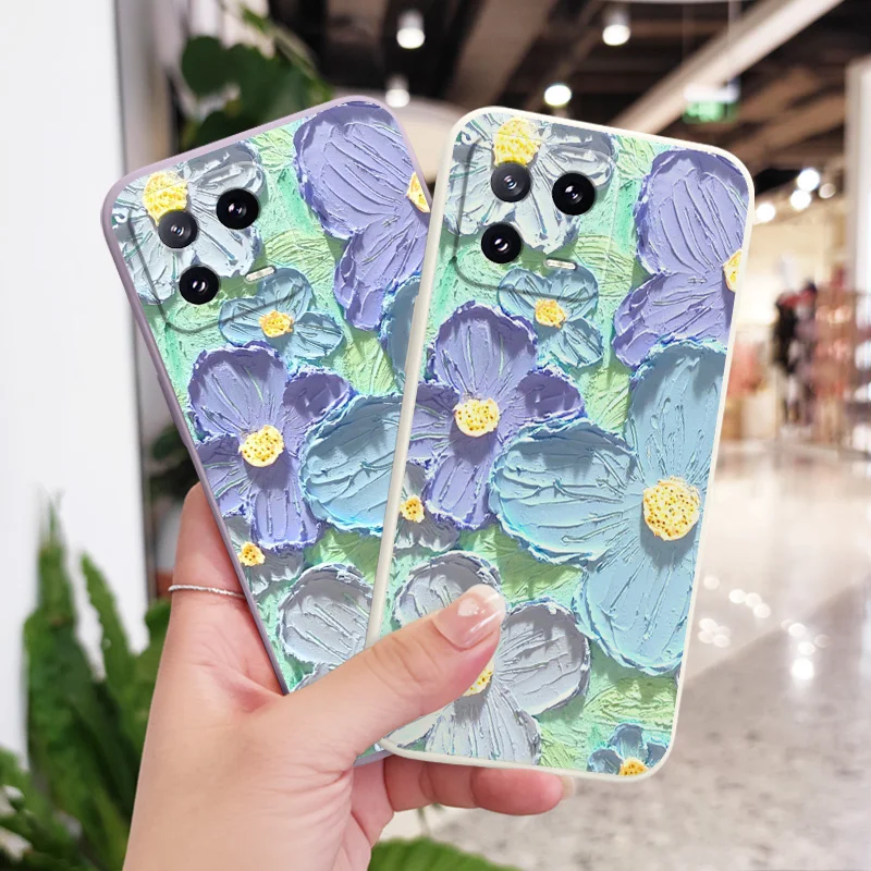 

Cool Flower Phone Case For Xiaomi 17 15 15T 14 14T 13 13T 12 12X 12T 12S Mi 11 11T 10 10T Pro Max Lite Liquid Silicone Cover
