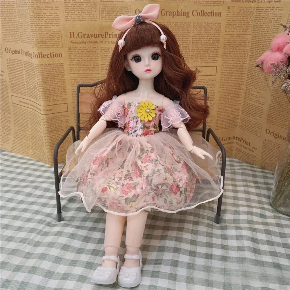 

Big Eyes 30cm Baby Dolls Humanoid Doll Removable Joints Girl Princess Doll Articulated Dress Up Dress BJD Doll DIY Accessories