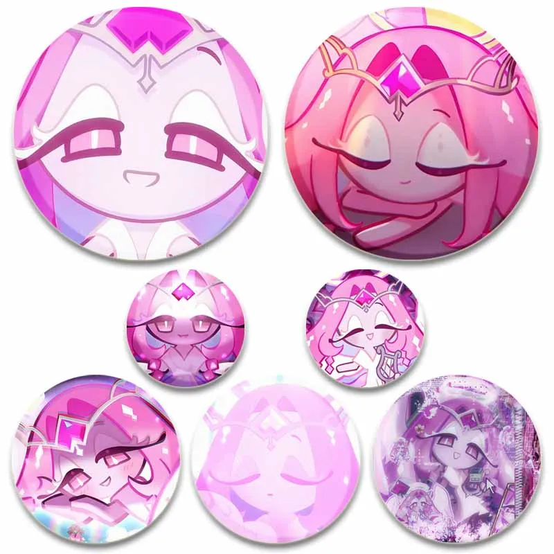 Cute Cartoon Game CRK Eternal Sugar Cookie Coin Brooch Button Pins on Backpack Hat Clothes Accessories Jewelry Badges Toys Gifts