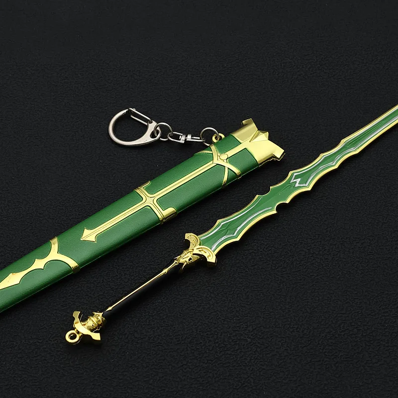 22cm/8.66in Night of Destiny Tiancong Cloud Sword with Scabbard KeyChain Anime Peripheral Weapon Model Collection Ornaments Toy