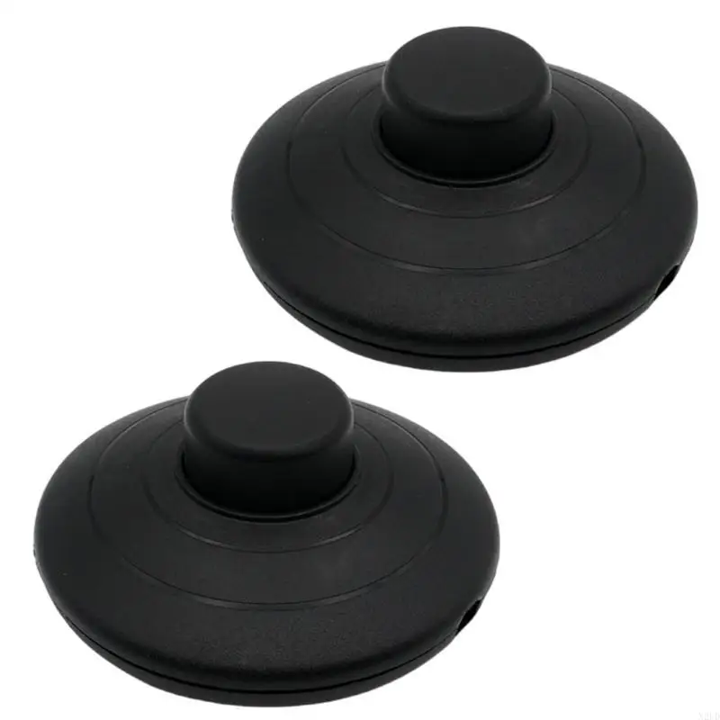 2PCS SHOD FOOT BEOTS Vòng tròn Bàn đạp chân Công tắc với bước trên nút Nút đặt lại nút chuyển đổi trực tuyến N2UD